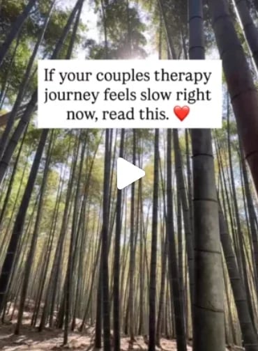 When your couples therapy feels slow